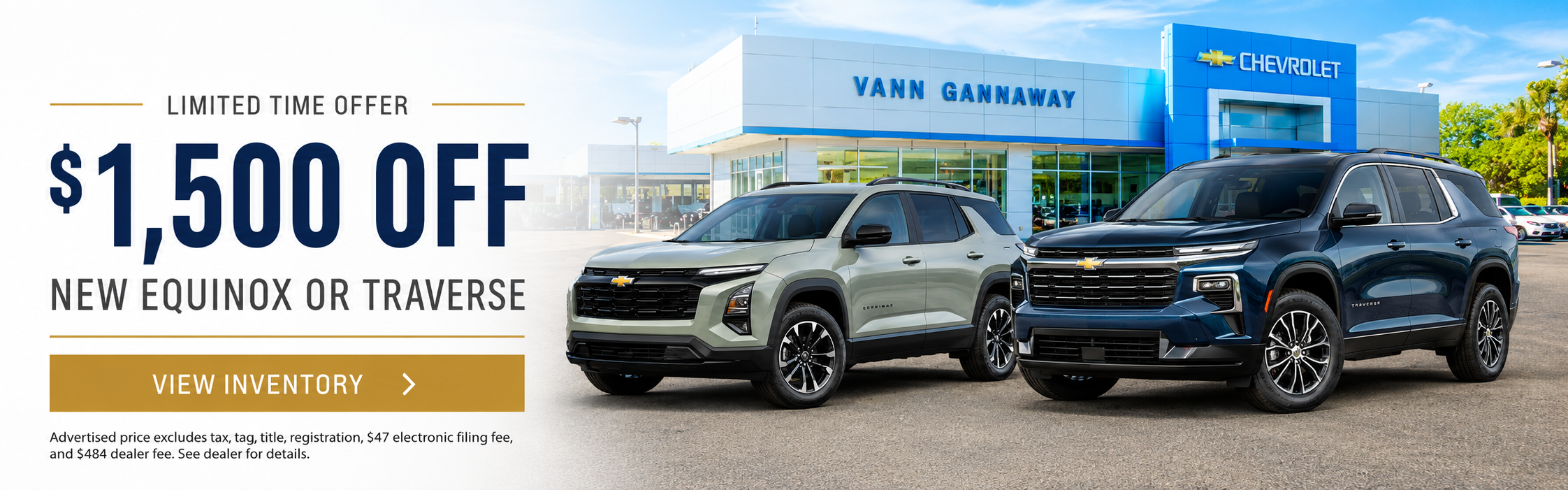 $1,500 Off Equinox & Traverse